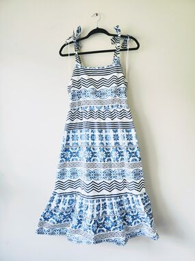 Blue & White Santorini Styled Sundress